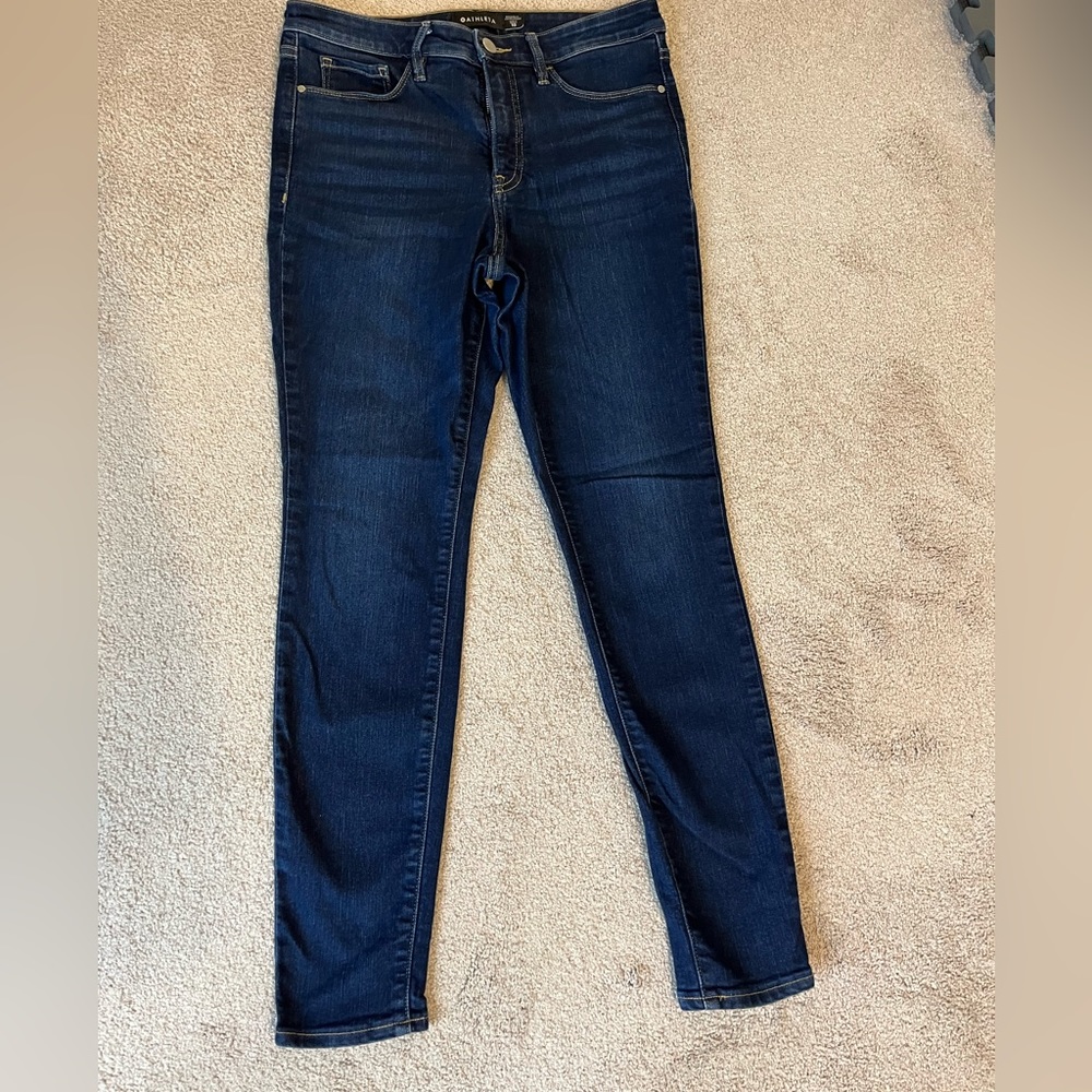 Athleta Sculptex skinny jeans.  EUC. Size 10.